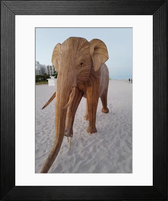 Framed Print : The Great Elephant Migration is a captivating public art installation that graced Miami Beach in fall Framed Print : The Great Elephant Migration is a captivating public art installation that graced Miami Beach in fall