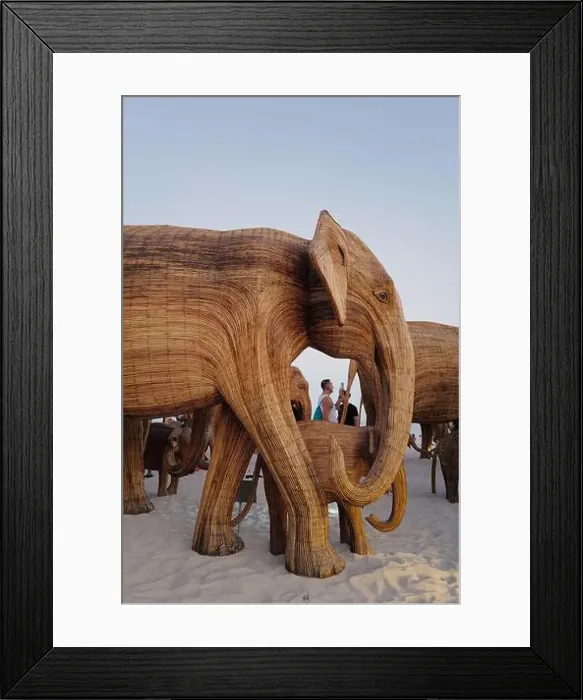 Framed Print : The Great Elephant Migration is a captivating public art installation that graced Miami Beach in fall Framed Print : The Great Elephant Migration is a captivating public art installation that graced Miami Beach in fall