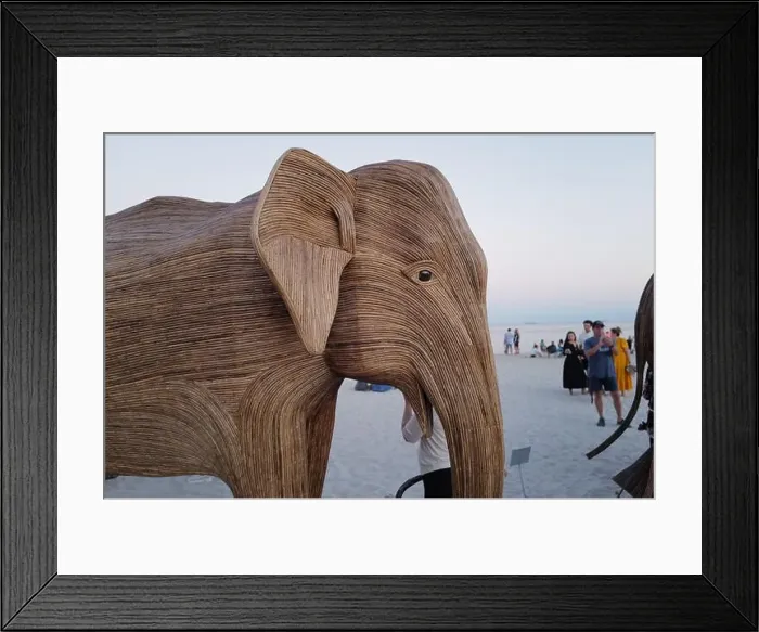 Framed Print : The Great Elephant Migration is a captivating public art installation that graced Miami Beach in fall