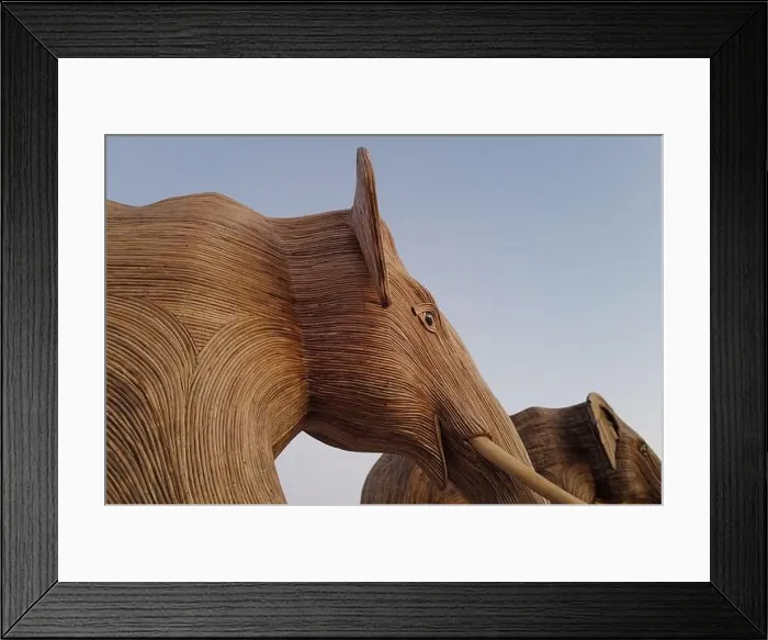 Framed Print : The Great Elephant Migration is a captivating public art installation that graced Miami Beach in fall Framed Print : The Great Elephant Migration is a captivating public art installation that graced Miami Beach in fall