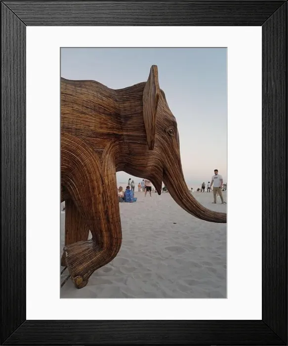 Framed Print : The Great Elephant Migration is a captivating public art installation that graced Miami Beach in fall