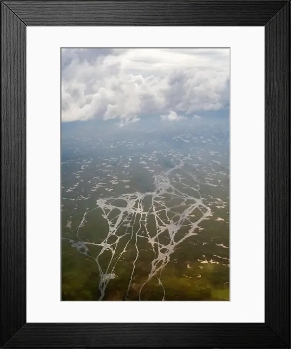 Framed Print : An Aerial view of Everglades National Park, Florida, United States Framed Print : An Aerial view of Everglades National Park, Florida, United States