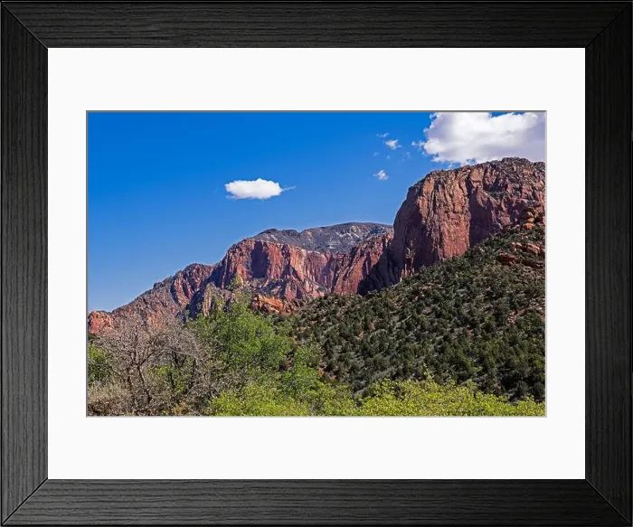 Framed Print : Red Sandstone cliffs in Southern Utah near St. George near Zion National Park Framed Print : Red Sandstone cliffs in Southern Utah near St. George near Zion National Park