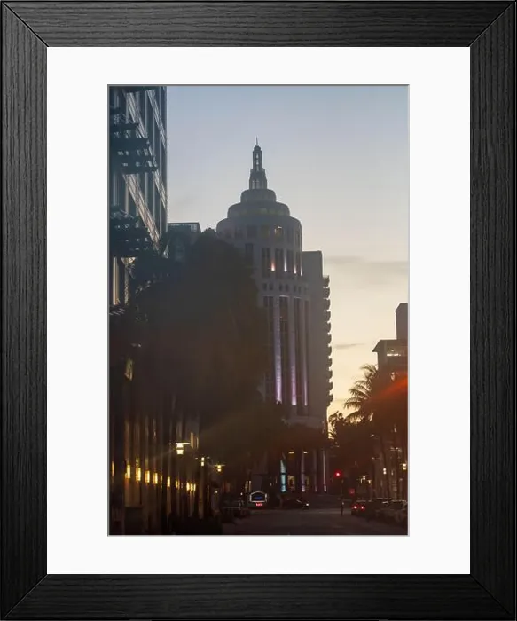 Framed Print : Miami Beach, North Shore Open Space Park, Lummus Park to South Pointe Park, Miami, FL, USA Framed Print : Miami Beach, North Shore Open Space Park, Lummus Park to South Pointe Park, Miami, FL, USA