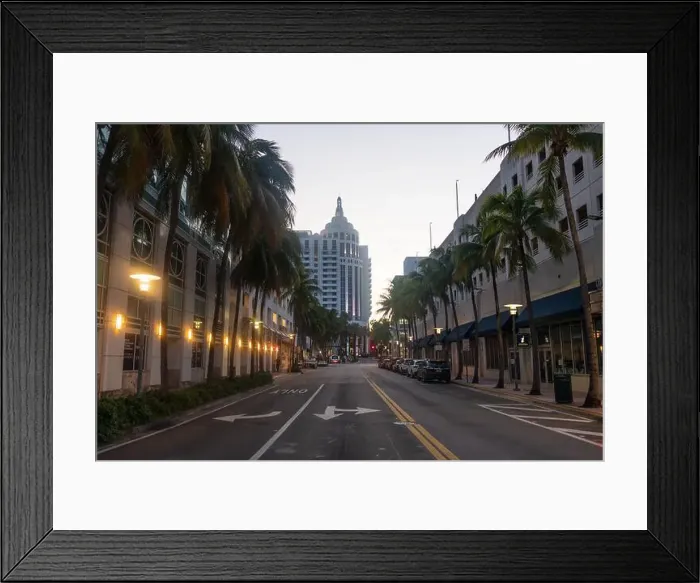 Framed Print : Miami Beach, North Shore Open Space Park, Lummus Park to South Pointe Park, Miami, FL, USA Framed Print : Miami Beach, North Shore Open Space Park, Lummus Park to South Pointe Park, Miami, FL, USA
