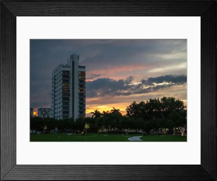 Framed Print : Miami Beach, North Shore Open Space Park, Lummus Park to South Pointe Park, Miami, FL, USA Framed Print : Miami Beach, North Shore Open Space Park, Lummus Park to South Pointe Park, Miami, FL, USA