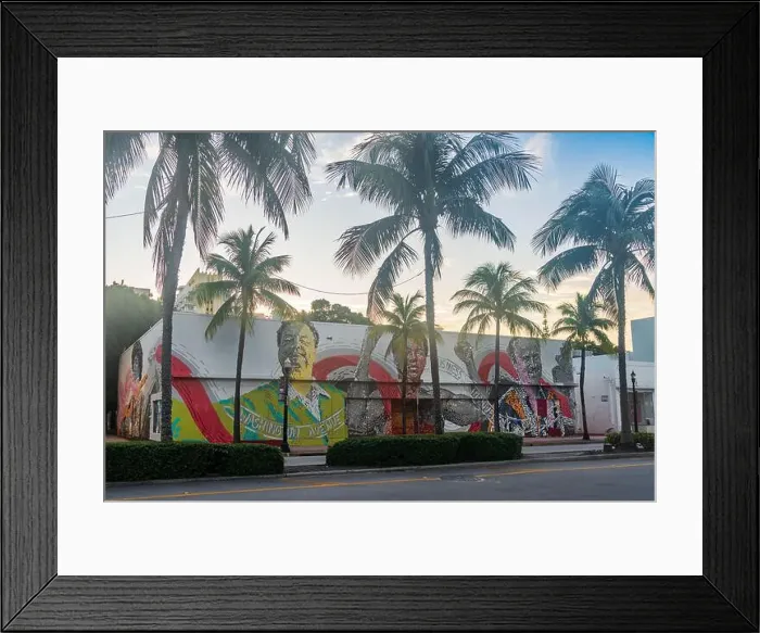 Framed Print : Miami Beach, North Shore Open Space Park, Lummus Park to South Pointe Park, Miami, FL, USA Framed Print : Miami Beach, North Shore Open Space Park, Lummus Park to South Pointe Park, Miami, FL, USA