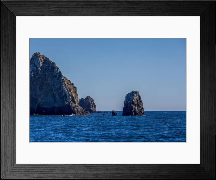 Framed Print : Volcanic rock formations in the Channel Islands National Park, California Framed Print : Volcanic rock formations in the Channel Islands National Park, California