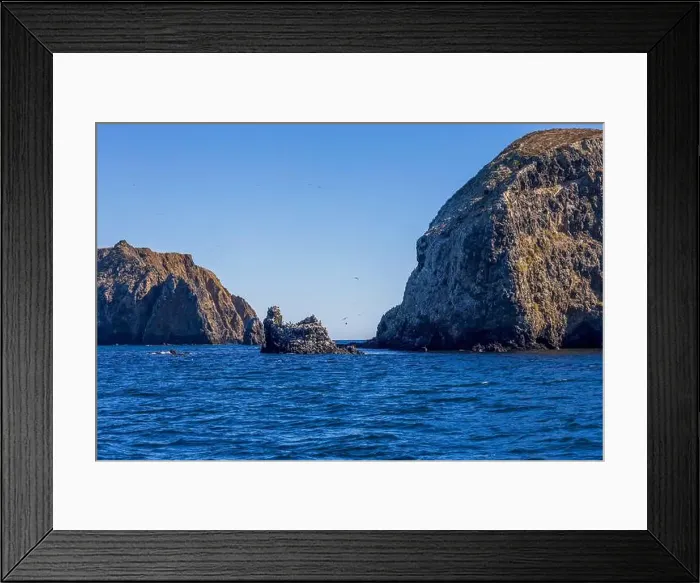 Framed Print : Volcanic rock formations in the Channel Islands National Park, California Framed Print : Volcanic rock formations in the Channel Islands National Park, California