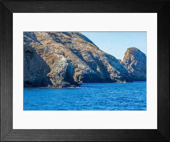 Framed Print : Volcanic rock formations in the Channel Islands National Park, California Framed Print : Volcanic rock formations in the Channel Islands National Park, California