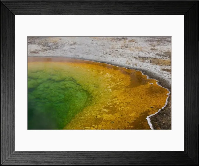 Framed Print : large prismatic fountain, yellowstone-united states Framed Print : large prismatic fountain, yellowstone-united states