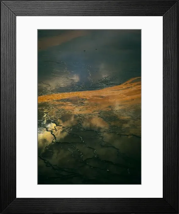 Framed Print : Textures and colors of the terrain in Yellowstone National Park XIII USA Framed Print : Textures and colors of the terrain in Yellowstone National Park XIII USA