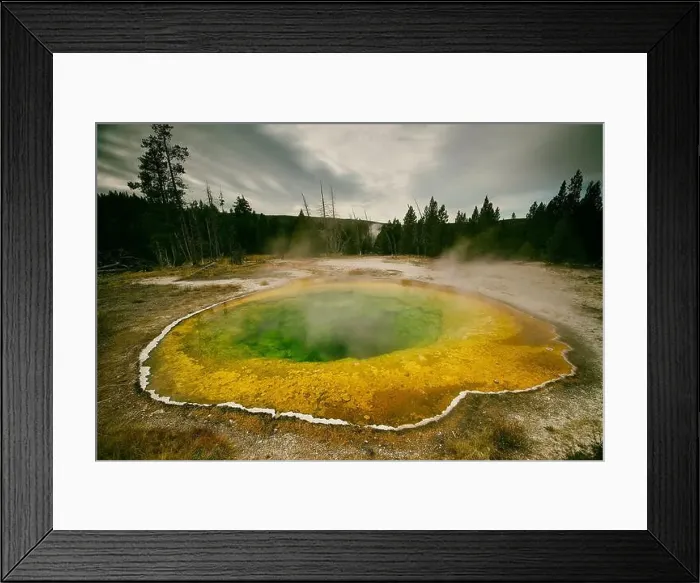 Framed Print : large prismatic fountain II, yellowstone-united states Framed Print : large prismatic fountain II, yellowstone-united states
