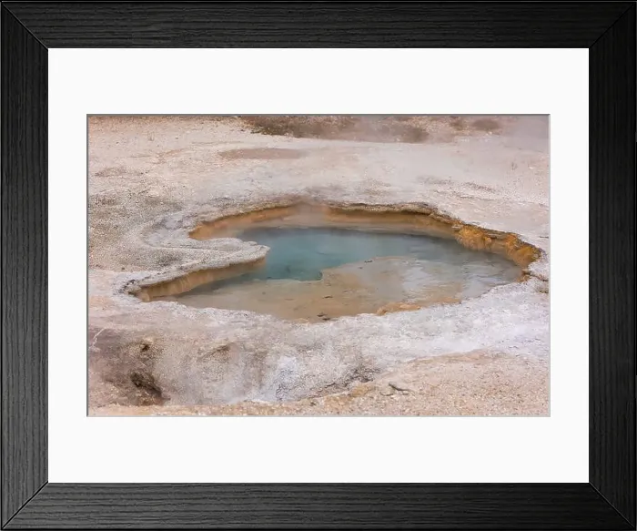 Framed Print : Textures and colors of the terrain in Yellowstone National Park XX, USA Framed Print : Textures and colors of the terrain in Yellowstone National Park XX, USA