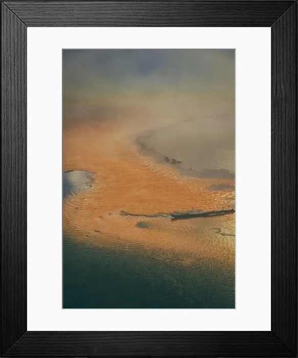 Framed Print : Textures and colors of the terrain in Yellowstone National Park XVII, USA Framed Print : Textures and colors of the terrain in Yellowstone National Park XVII, USA