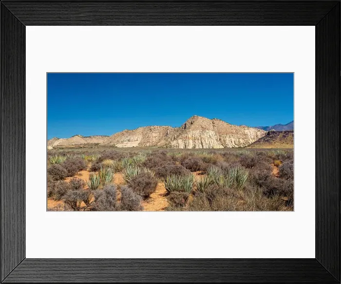 Framed Print : The White Rocks in the north of Snow Canyon State Park near St Framed Print : The White Rocks in the north of Snow Canyon State Park near St