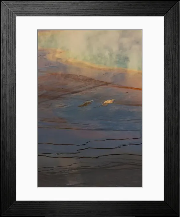 Framed Print : Textures and colors of the terrain in Yellowstone National Park XIX, USA Framed Print : Textures and colors of the terrain in Yellowstone National Park XIX, USA