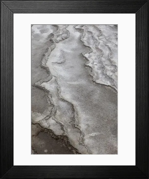 Framed Print : Textures and colors of the terrain in Yellowstone National Park VI, USA Framed Print : Textures and colors of the terrain in Yellowstone National Park VI, USA
