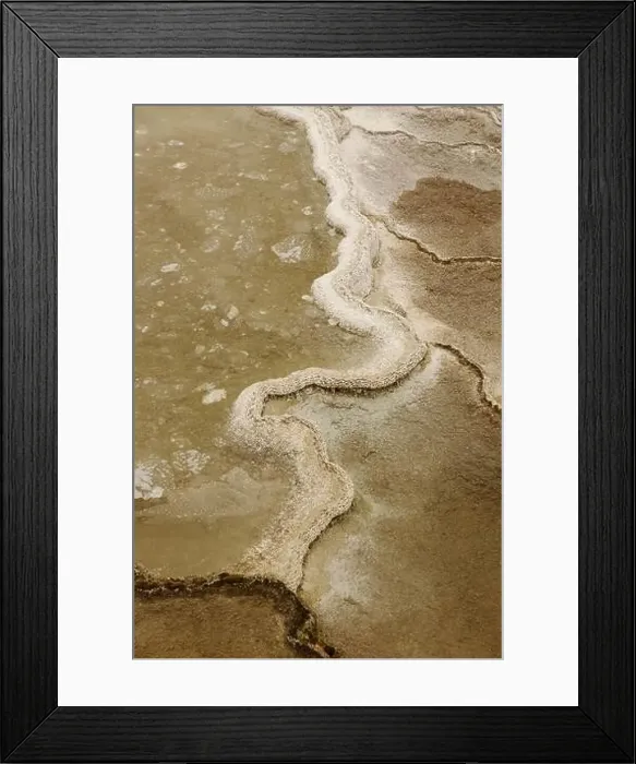 Framed Print : Textures and colors of the terrain in Yellowstone National Park IX USA Framed Print : Textures and colors of the terrain in Yellowstone National Park IX USA