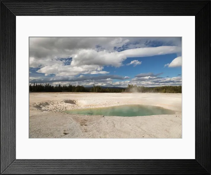 Framed Print : autumn landscape of yellowstone, usa Framed Print : autumn landscape of yellowstone, usa