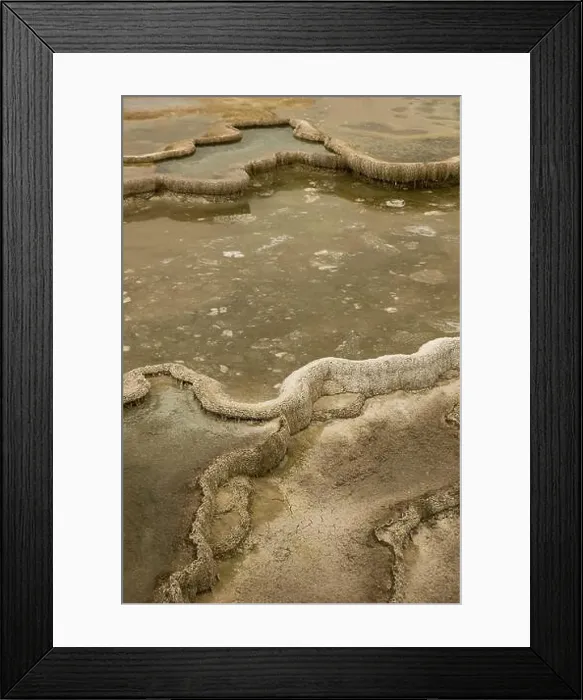 Framed Print : Textures and colors of the terrain in Yellowstone National Park V, USA Framed Print : Textures and colors of the terrain in Yellowstone National Park V, USA