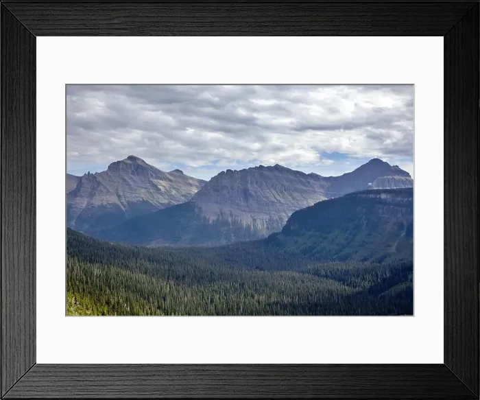 Framed Print : Rocky Mountains at Glacier National Park Framed Print : Rocky Mountains at Glacier National Park