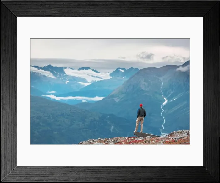 Framed Print : Hike in Alaska Framed Print : Hike in Alaska