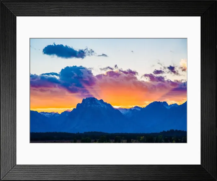 Framed Print : Landscape scenes of the Grand Tetons and Teton National Park Framed Print : Landscape scenes of the Grand Tetons and Teton National Park