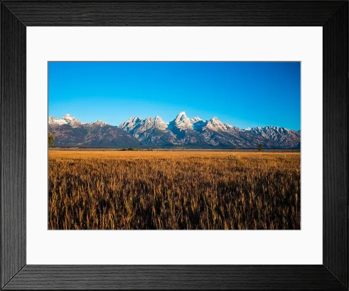 Framed Print : Landscape scenes of the Grand Tetons and Teton National Park Framed Print : Landscape scenes of the Grand Tetons and Teton National Park