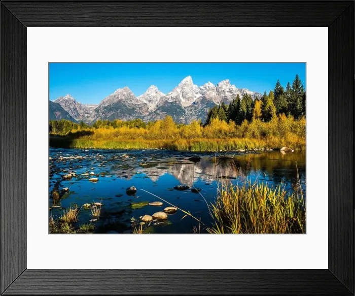 Framed Print : Landscape scenes of the Grand Tetons and Teton National Park Framed Print : Landscape scenes of the Grand Tetons and Teton National Park