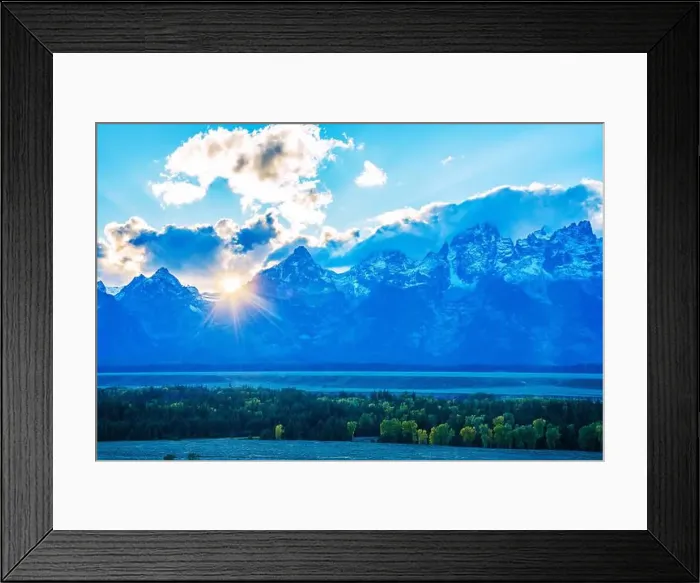 Framed Print : Landscape scenes of the Grand Tetons and Teton National Park Framed Print : Landscape scenes of the Grand Tetons and Teton National Park