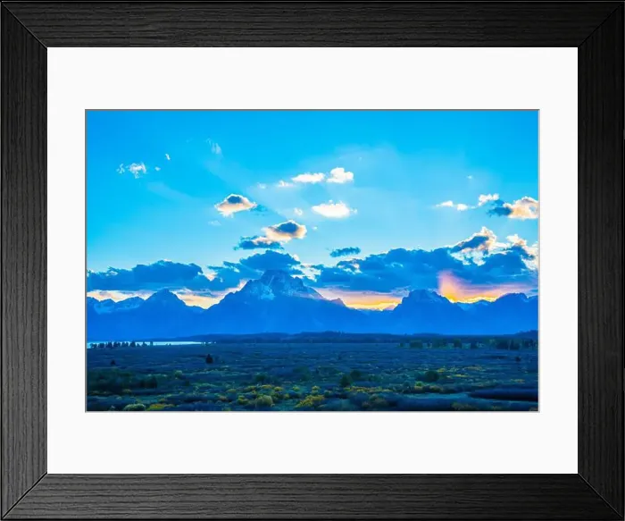 Framed Print : Landscape scenes of the Grand Tetons and Teton National Park Framed Print : Landscape scenes of the Grand Tetons and Teton National Park