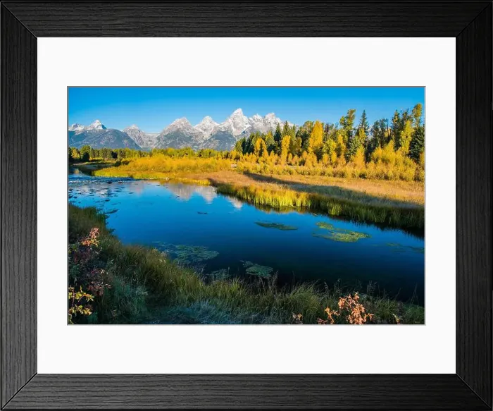 Framed Print : Landscape scenes of the Grand Tetons and Teton National Park Framed Print : Landscape scenes of the Grand Tetons and Teton National Park