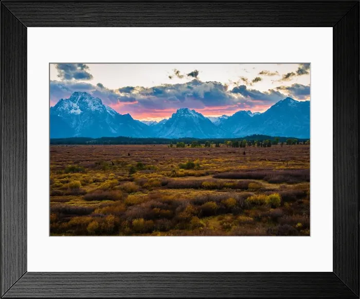Framed Print : Landscape scenes of the Grand Tetons and Teton National Park Framed Print : Landscape scenes of the Grand Tetons and Teton National Park