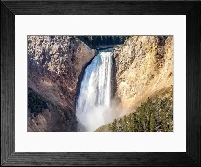 Framed Print : Lower Yellowstone Falls in the Yellowstone National Park, USA Framed Print : Lower Yellowstone Falls in the Yellowstone National Park, USA