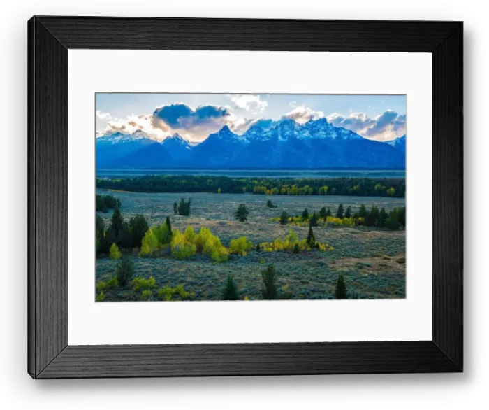 Framed Print : Landscape scenes of the Grand Tetons and Teton National Park Framed Print : Landscape scenes of the Grand Tetons and Teton National Park