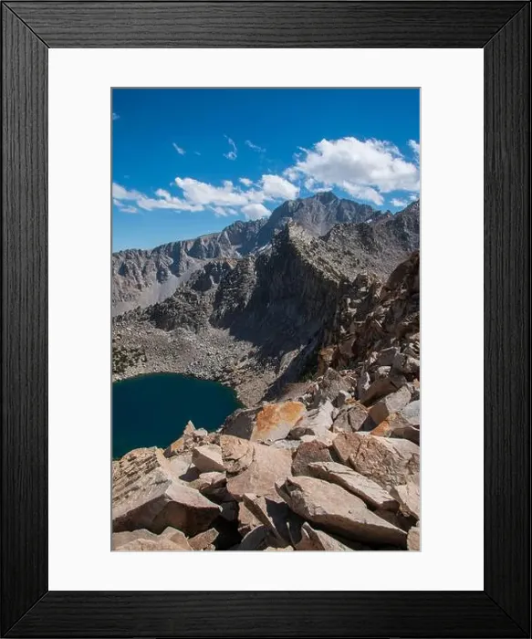 Framed Print : The trail to Kearsarge Pass is a difficult one