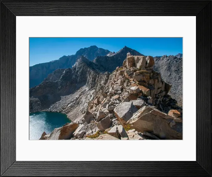 Framed Print : The trail to Kearsarge Pass is a difficult one