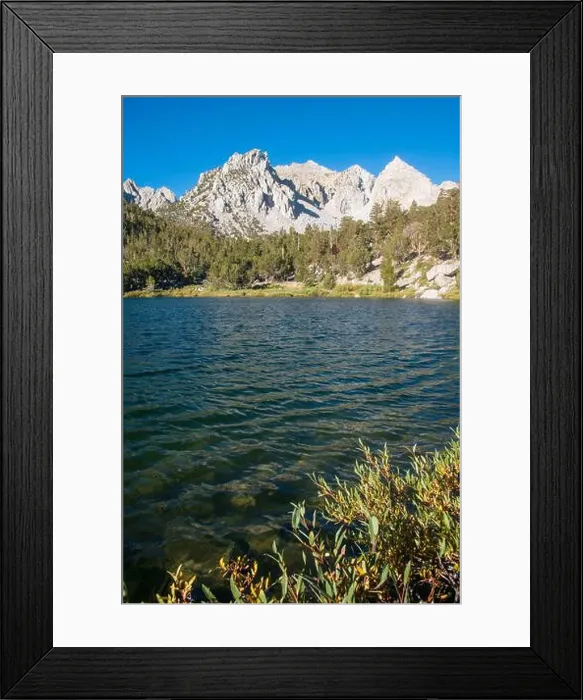 Framed Print : The trail to Kearsarge Pass is a difficult one