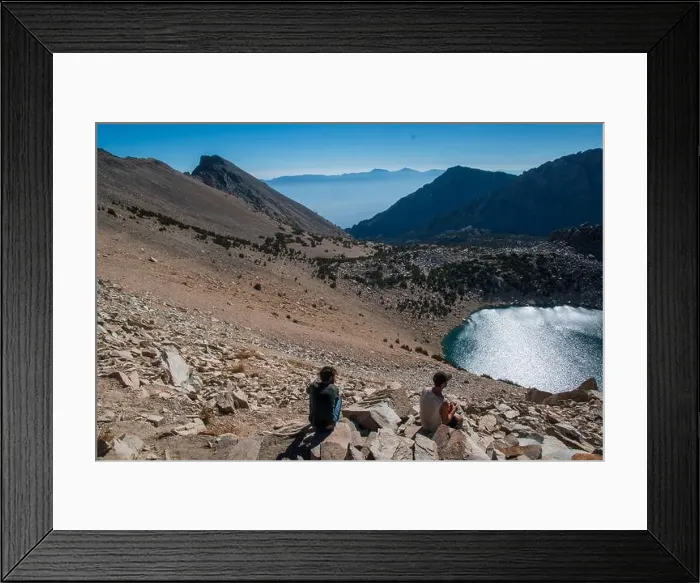 Framed Print : The trail to Kearsarge Pass is a difficult one