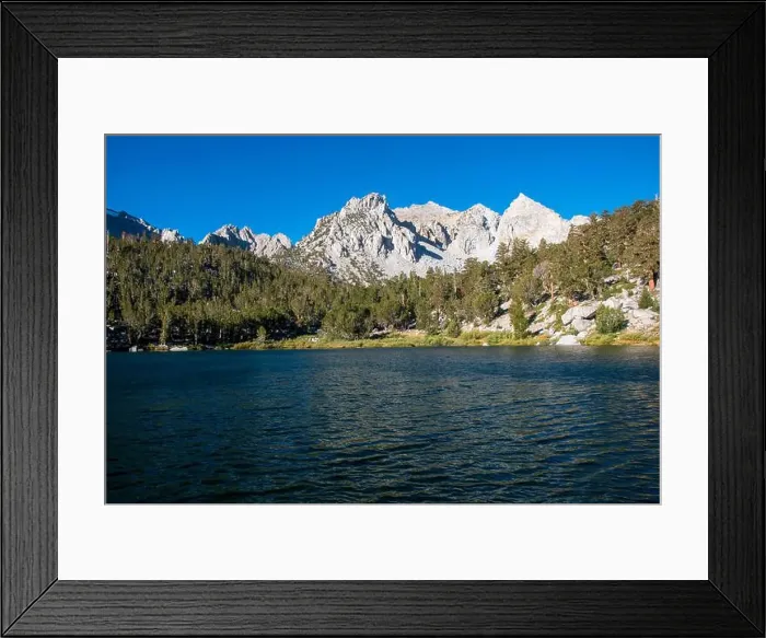 Framed Print : The trail to Kearsarge Pass is a difficult one