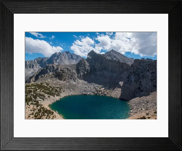 Framed Print : The trail to Kearsarge Pass is a difficult one