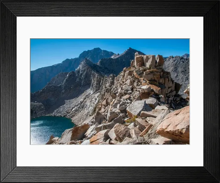 Framed Print : The trail to Kearsarge Pass is a difficult one