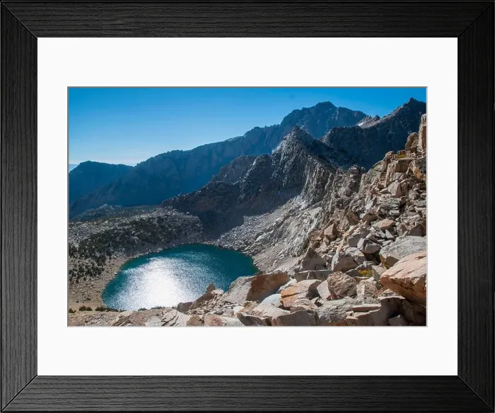 Framed Print : The trail to Kearsarge Pass is a difficult one
