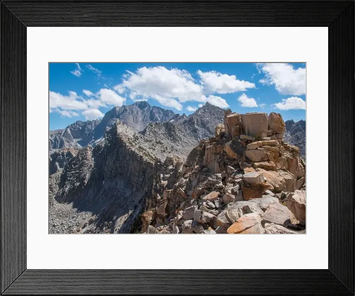 Framed Print : The trail to Kearsarge Pass is a difficult one