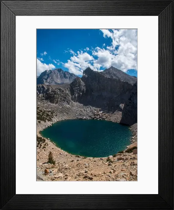 Framed Print : The trail to Kearsarge Pass is a difficult one