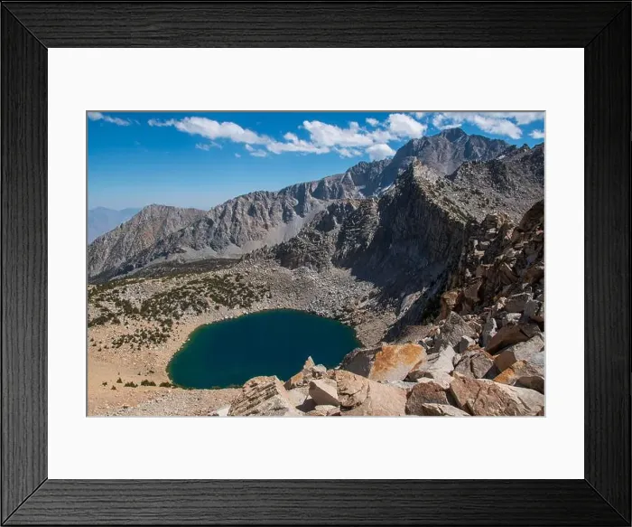 Framed Print : The trail to Kearsarge Pass is a difficult one