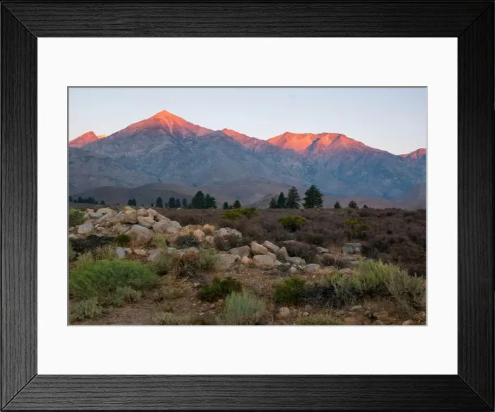 Framed Print : The trail to Kearsarge Pass is a difficult one