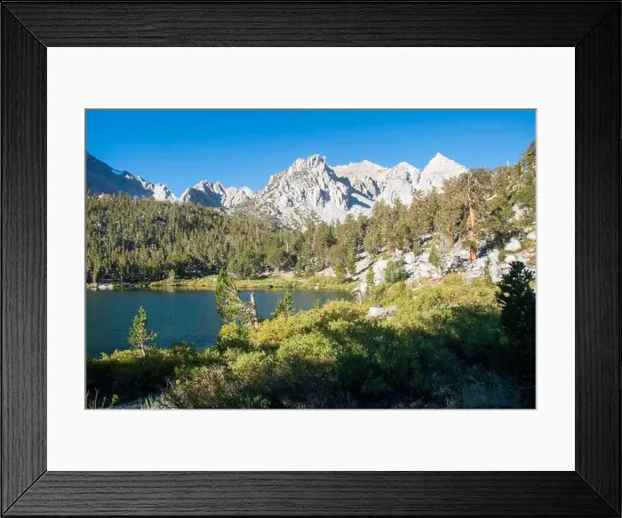 Framed Print : The trail to Kearsarge Pass is a difficult one