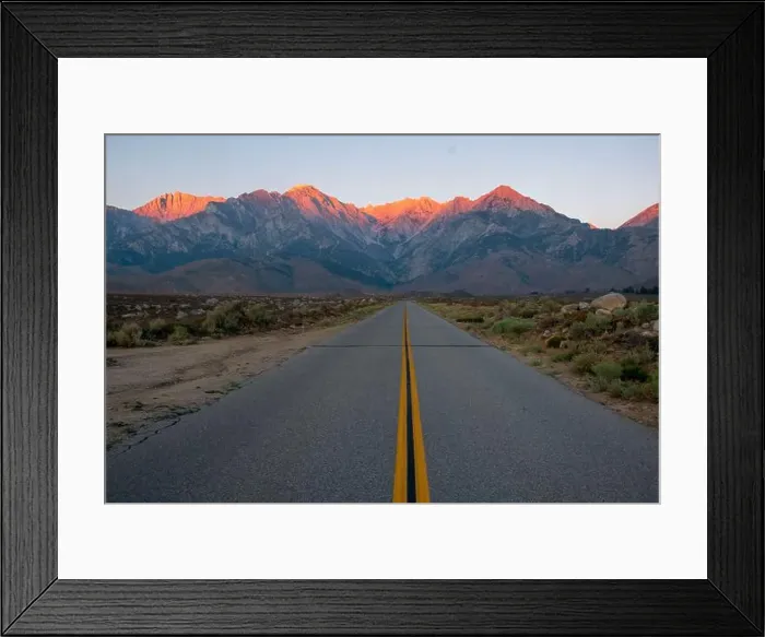 Framed Print : The trail to Kearsarge Pass is a difficult one